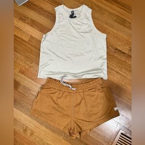 Vuori Cream/Off White Energy Tank